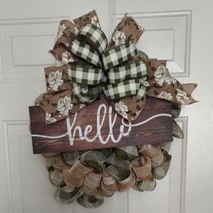New door wreath